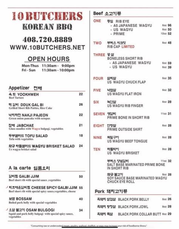 10 Butchers Korean Bbq Complete Menu Guide: Must-Order Dishes, Combos, and Tips