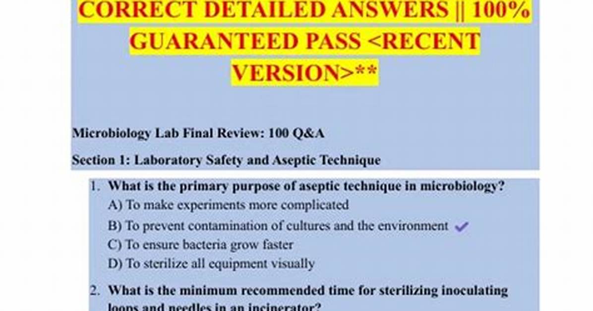 Complete Microbiology Laboratory Guide: Protocol Answers, Unknown Identification, and Best Practices