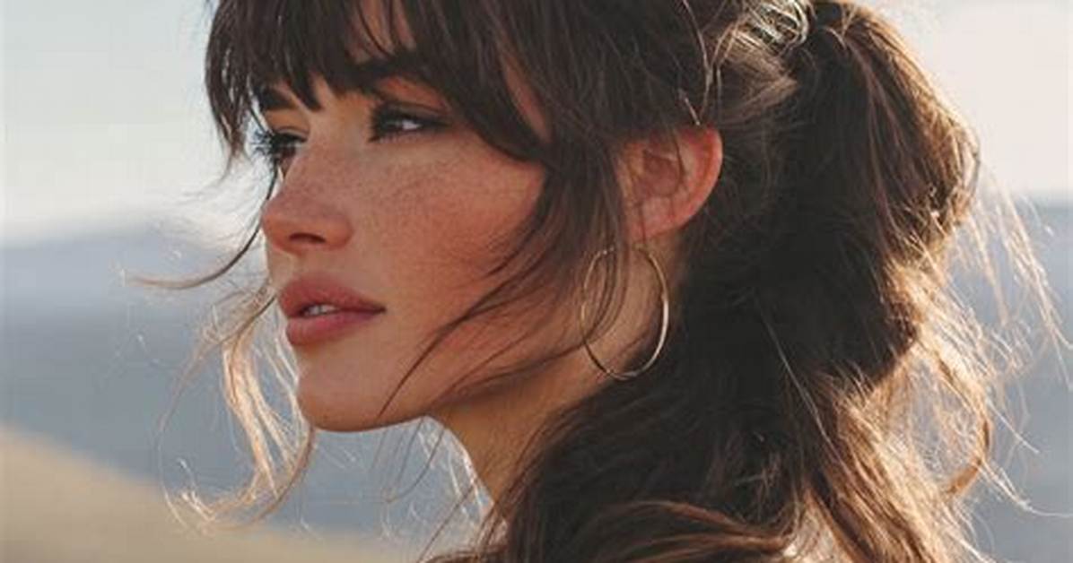 Does a Ponytail with Bangs Actually Flatter Every Face Shape? Stylists Weigh In