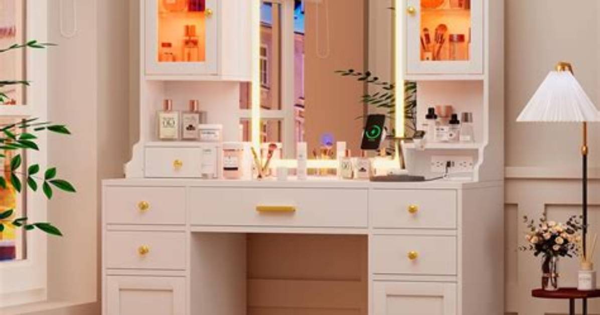 Don't Buy a New Makeup Table: How to Turn Any Standard Desk into a Dream Vanity