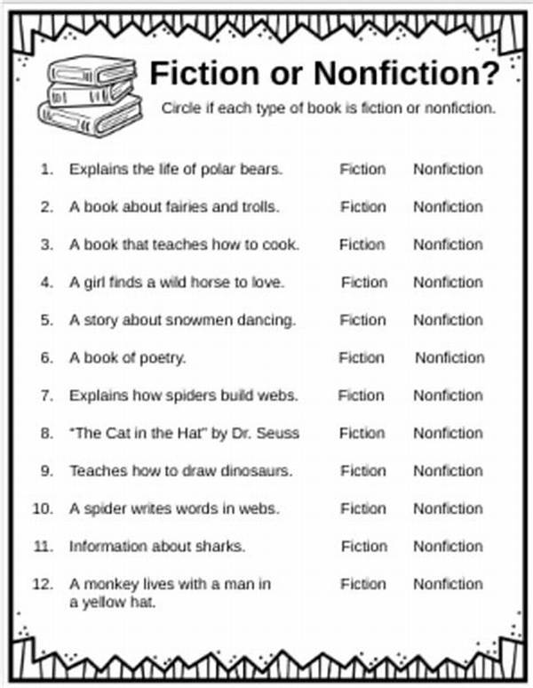 Fiction vs Nonfiction: Checklist and Clues Inside Book Details