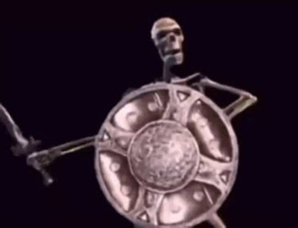 Inside the 'Rahhhh!' Meme: the Story Behind the Yelling Skeleton Banging Shield