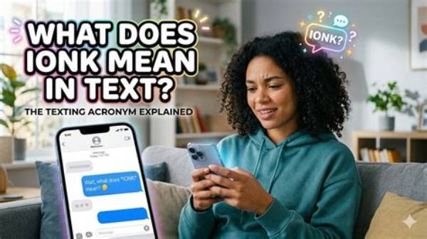 Ionk Meaning in Text: Real Chat Examples on Snapchat and Tiktok
