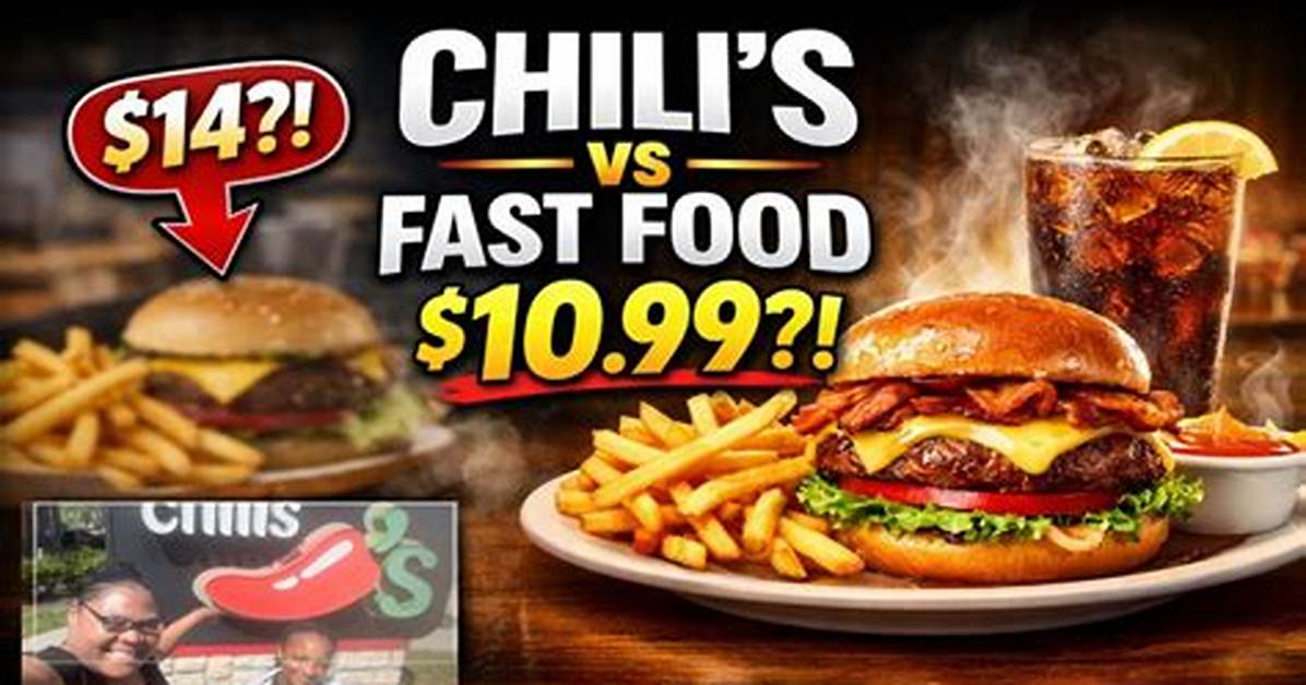 Is Chili’s Really Cheaper Than Fast Food? Fact-Checking the $10.99 3 for Me Menu Hype