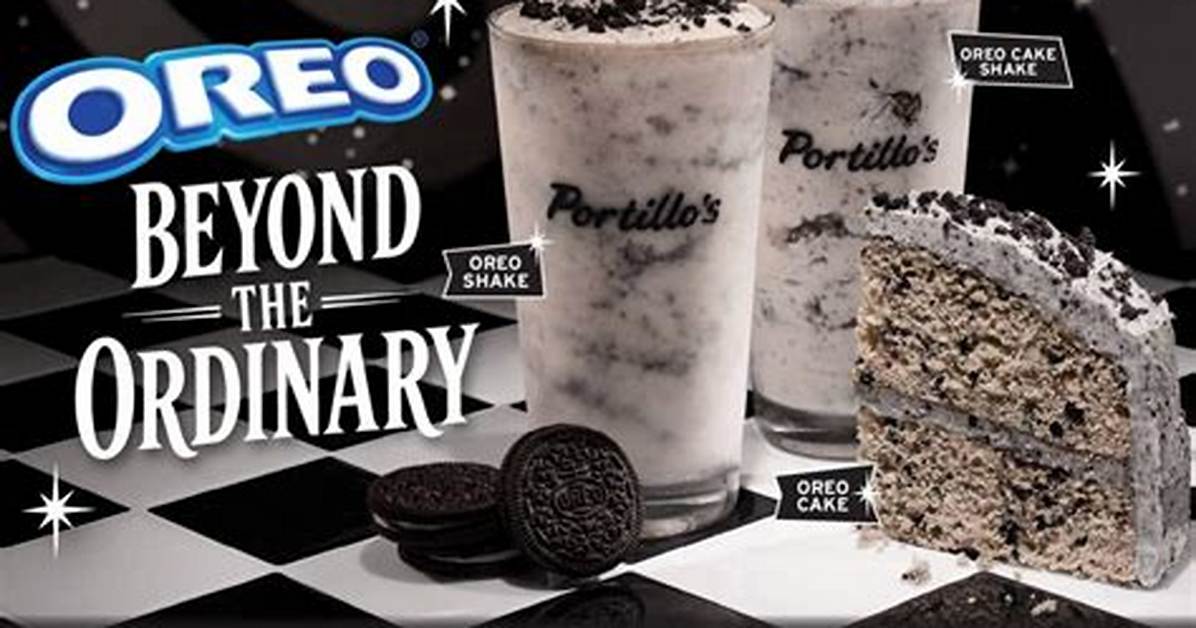 Portillo's Unveils Brand-New Oreo Cake Shake and Limited $1 Halloween Deal