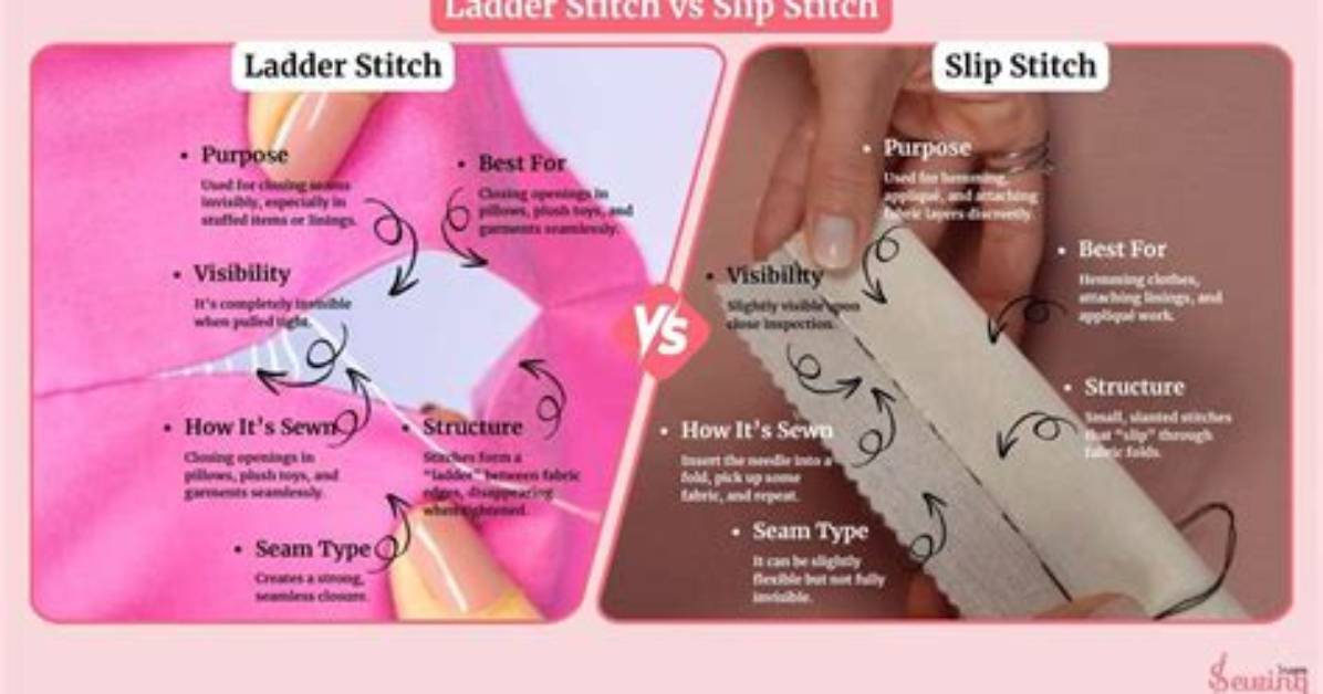 Slip Stitch Vs. Ladder Stitch Vs. Blind Hem: Fact-Checking Common Hand-Sewing Myths
