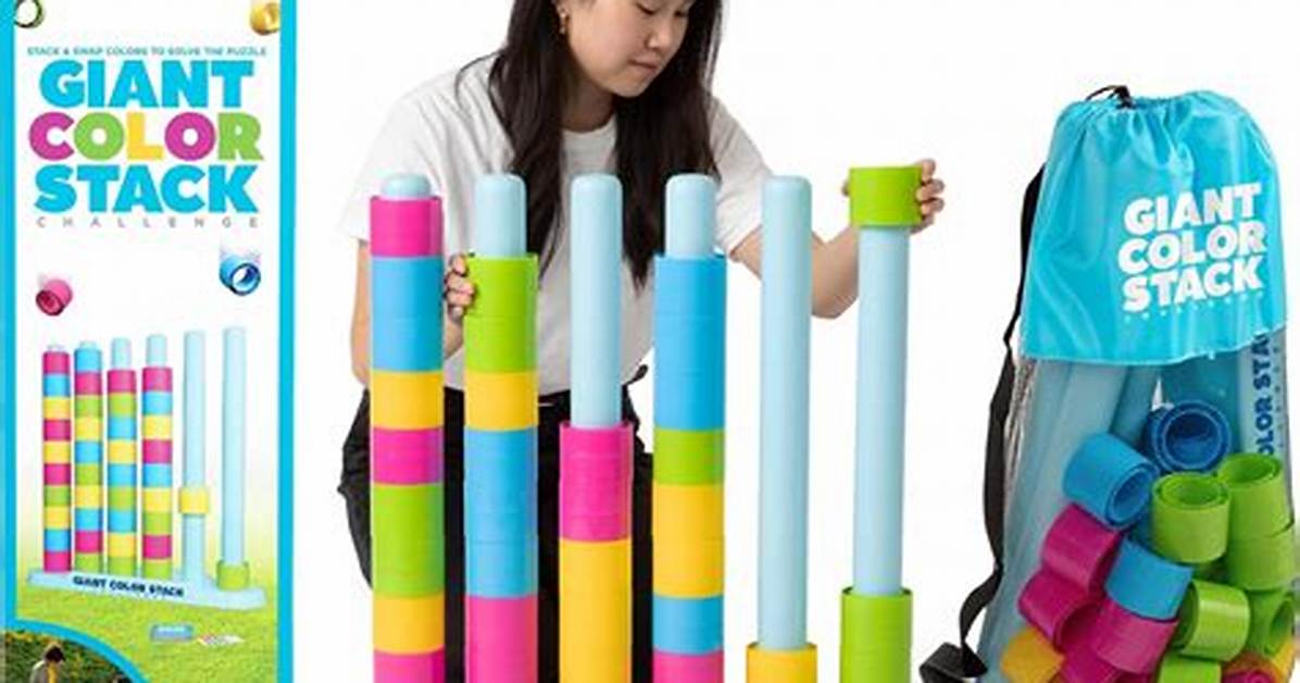 Summer Toy Trends: Giant Color Stack Sets Surge in Popularity for Backyard Play