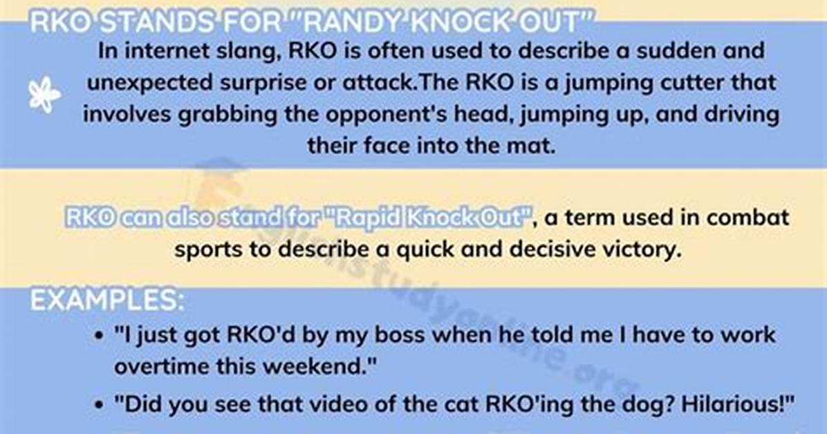 The Definitive Guide to the Rko: Meaning, Meme History, Variants, and Faq