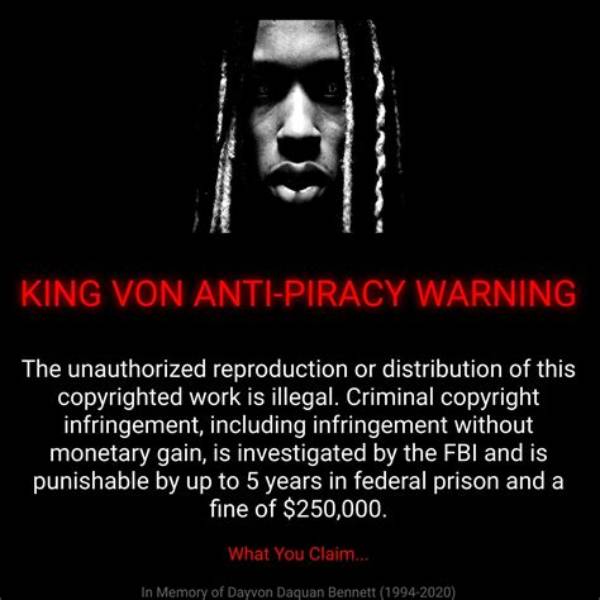 The King Von 'Anti-Piracy Screen' Exposed: the Chilling Internet Hoax Terrifying Rap Fans