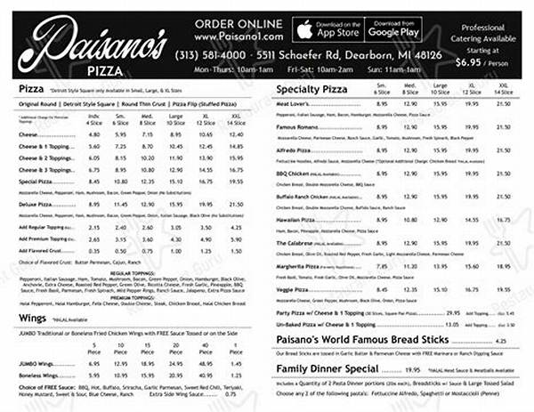 Visiting Paisano’s Pizza Dearborn: Menu, Location, and Top Picks