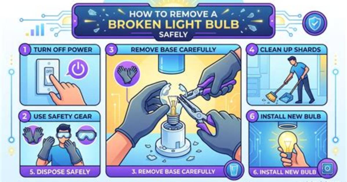 Visual Guide: How to Safely Remove Broken or Stuck Bulbs Without Injury