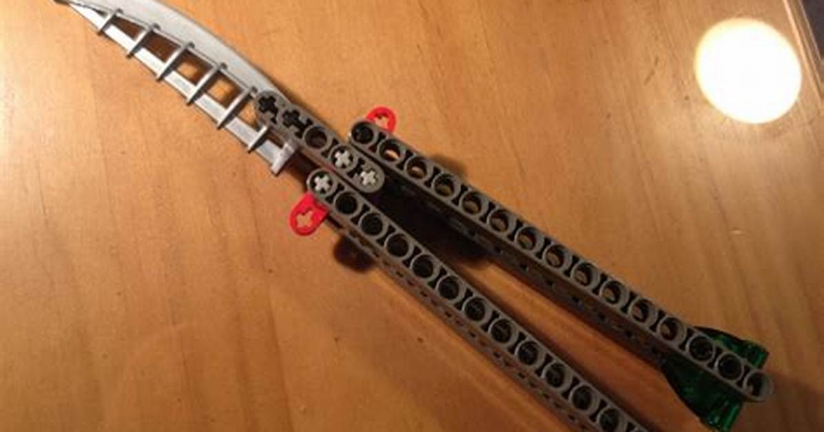 Watch This Lego Balisong in Action: How Technic Bricks Replicate Real Butterfly Knife Mechanics