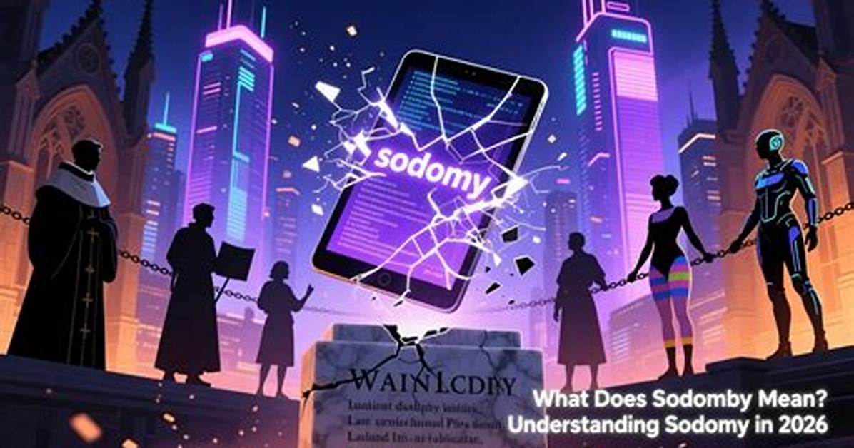 What Does Sodomy Actually Mean? the Hidden Legal History Behind the Word